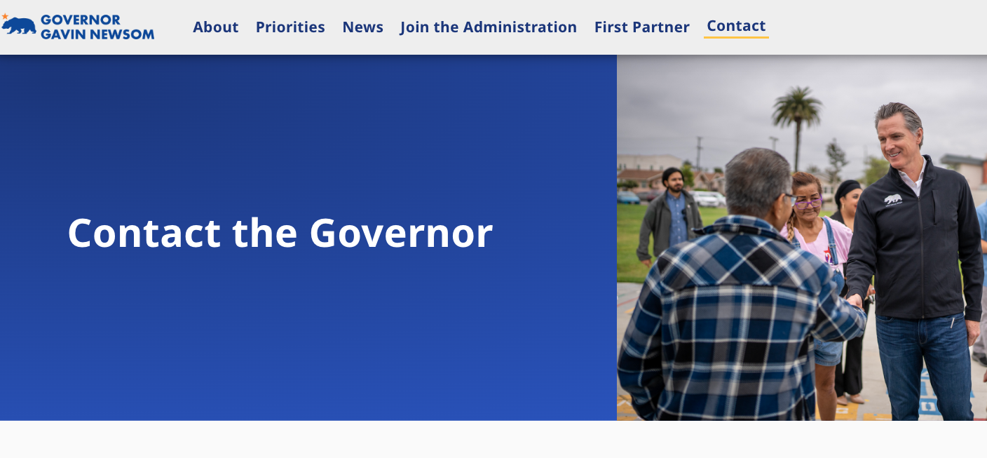 Contact Newsom pic - California Family Council - California Family Council