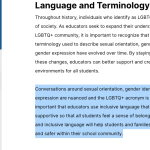 Inclusive language requirement - California Family Council