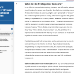 What about Misgendering - California Family Council